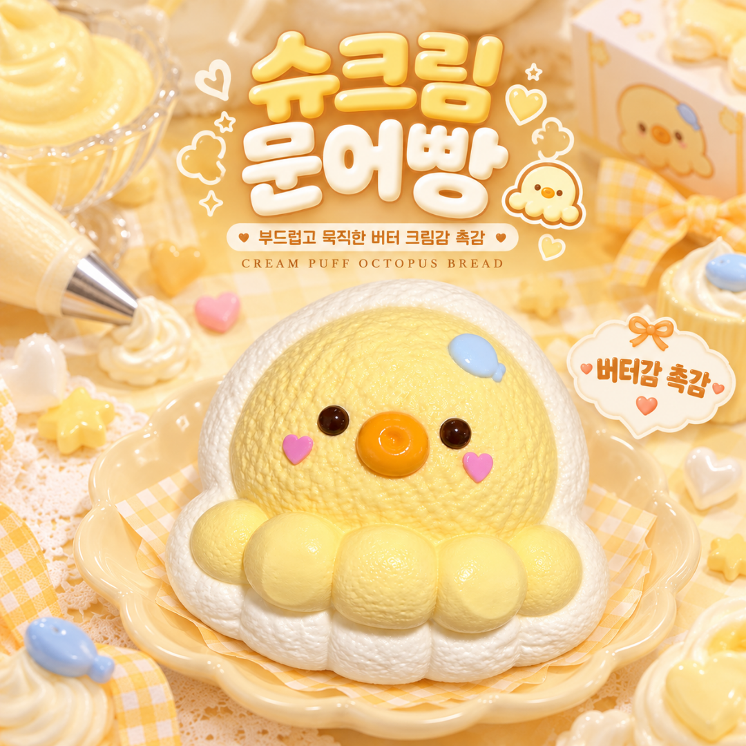 [럭글루크] 슈크림 문어빵